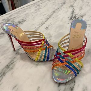 Christian Louboutin Marthastrass red sole slide